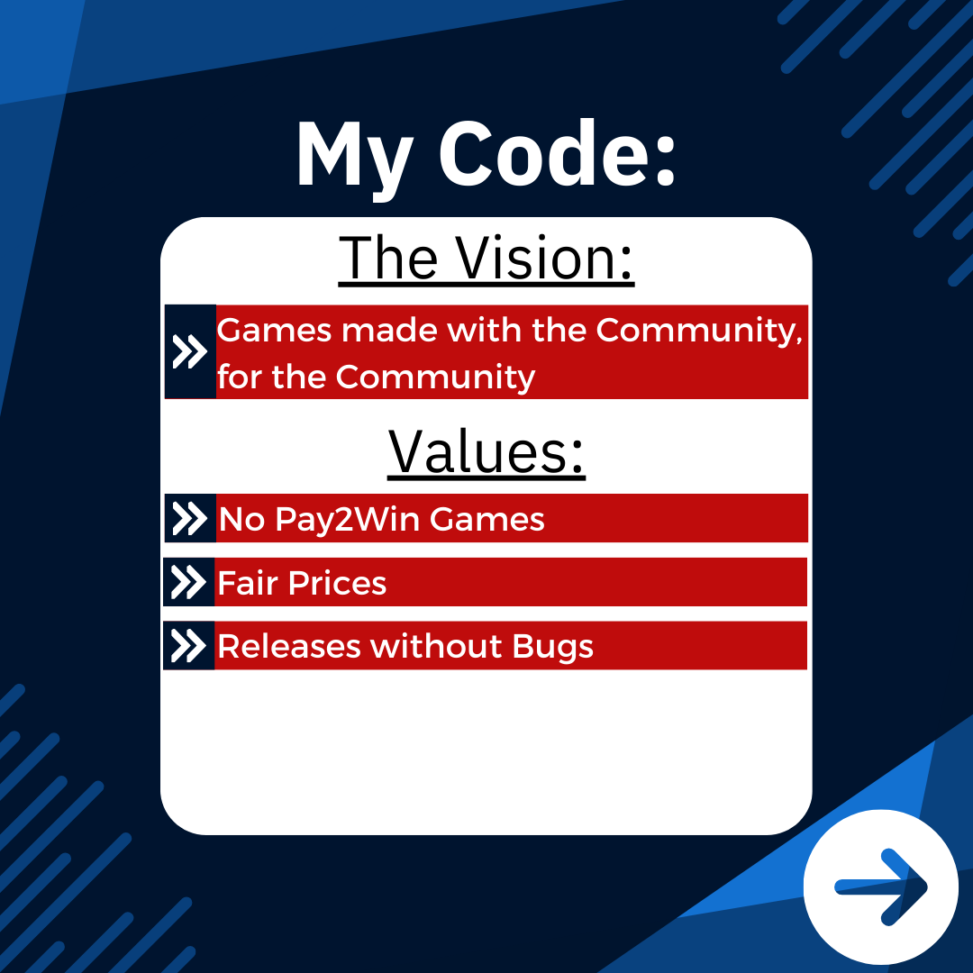 SteveGames_X's tweet photo. At SteveGamesStudios, we believe in creating games with the community, for the community.
Our values? No Pay2Win games, fair prices, and bug-free releases.
Join us on this journey! 🎮 #TogetherWeGame
#IndieGameDev #GamingCommunity #GameDevelopment #GamerLife https://t.co/XmUts59X3G