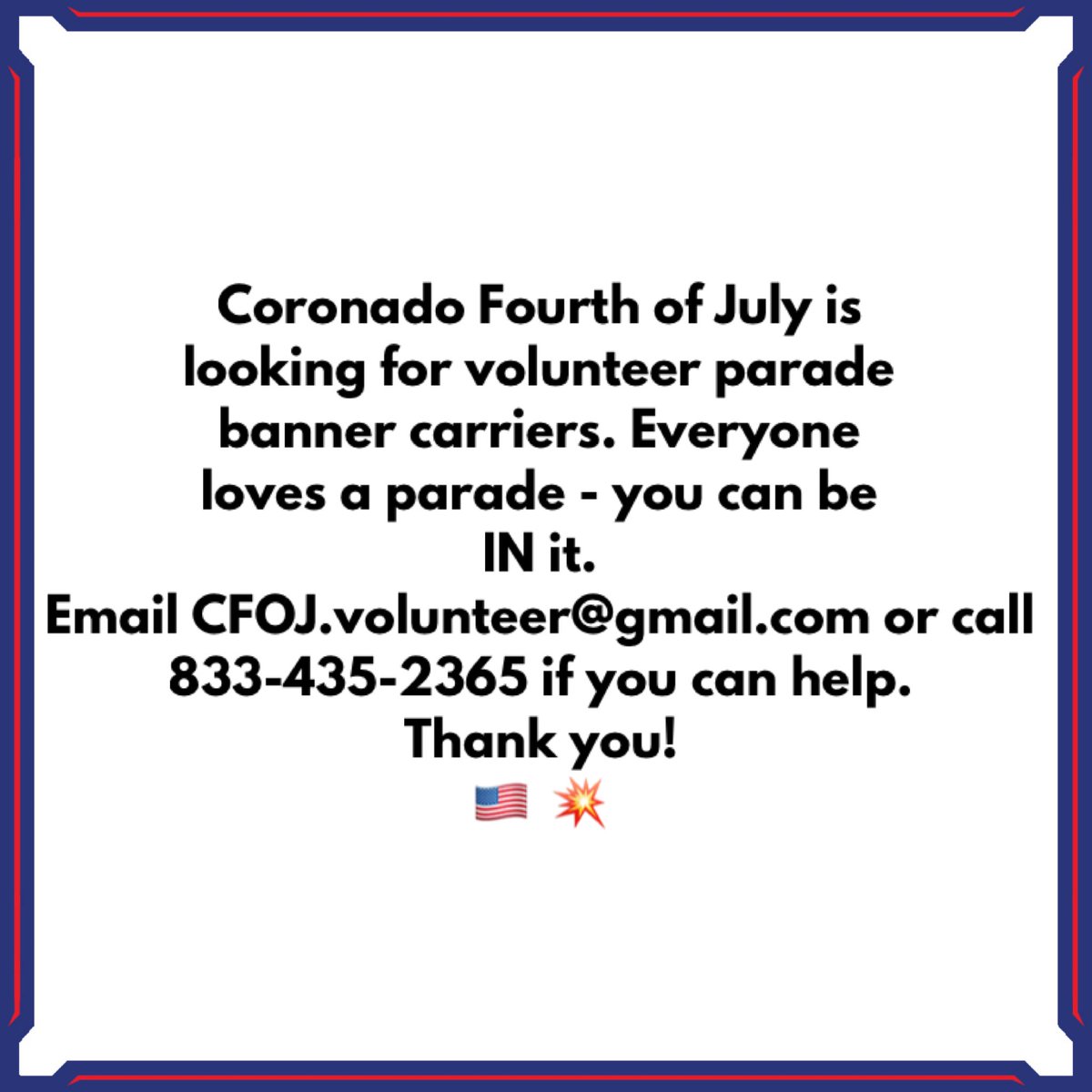 CoronadoFourth's tweet photo. Wave to your friends from our #parade! #coronado #happy4th https://t.co/SKv2A6bAYD