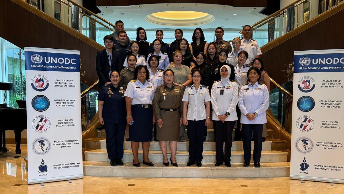 UNODC_MCP's tweet image. In line with the continuous effort to uplift #genderequality in maritime law enforcement, @UNODC_MCP convened the two-day 10th WinMLE Forum today with participants from 🇮🇩🇲🇾🇵🇭🇹🇭🇻🇳 #marsec #SDG5