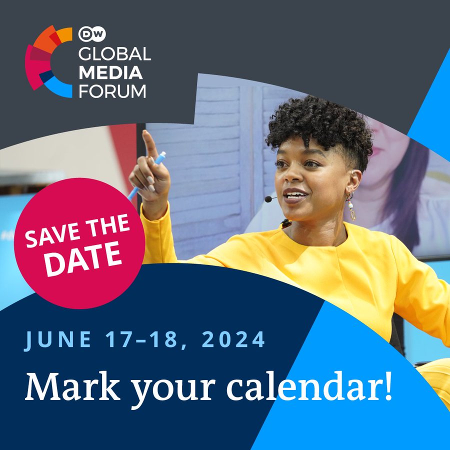 Se acerca #GMF24 de <a href="/DeutscheWelle/">DW Deutsche Welle</a> ⭐

🤝🌎 Profesionales de medios de más de 120 países se reunirán con tomadores de decisiones de la sociedad civil y de los mundos de la política, la cultura, la educación, el negocio y la ciencia para buscar y compartir soluciones en Bonn  🇩🇪👇
