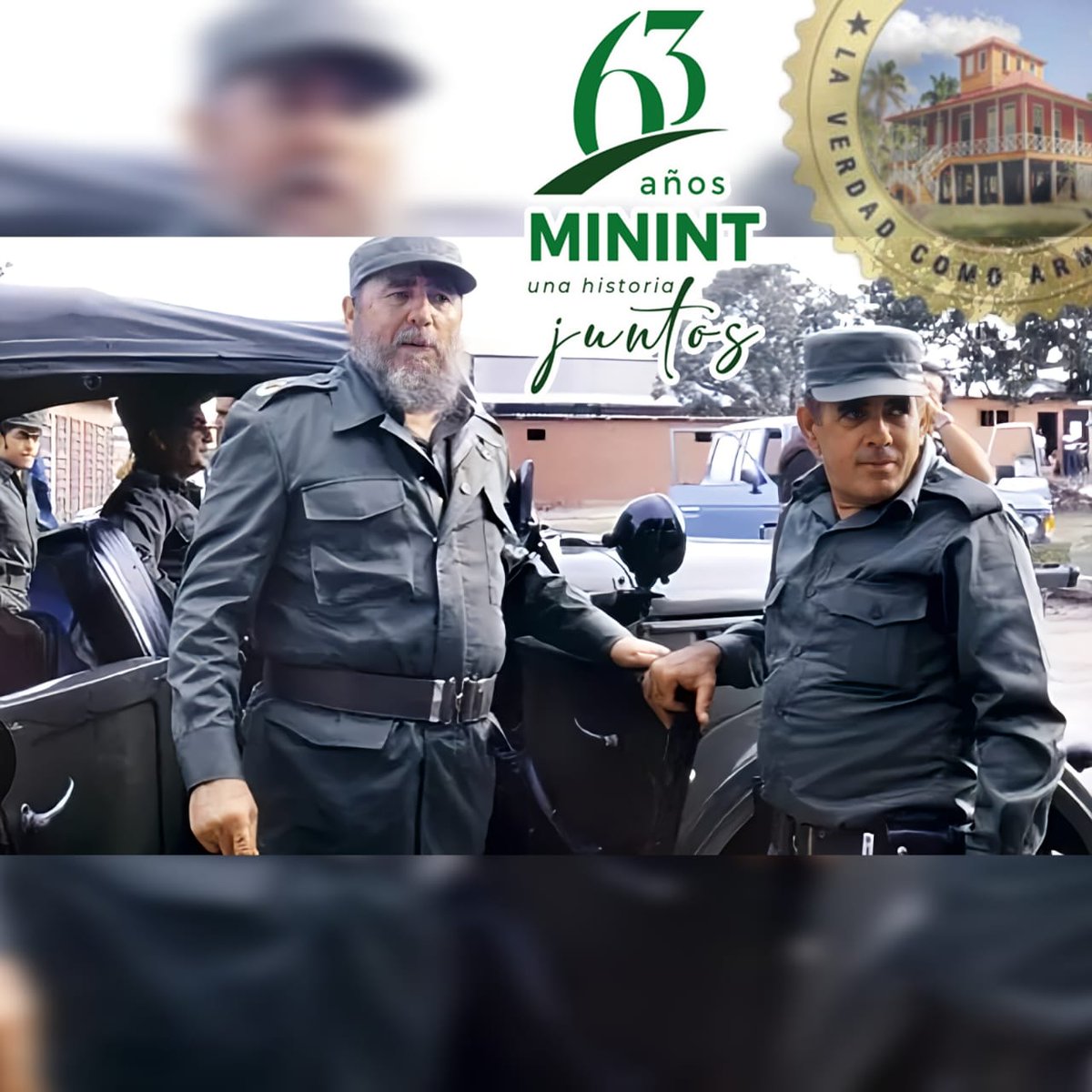 ¡Muchas felicidades a los imprescindibles miembros del MININT en su 63 Aniversario! #63MININT
#FidelPorSiempre lo resume: "El combatiente del  MININT, ....es uno de los papeles más honrosos y más dignos que pueda tener un revolucionario en este proceso" #Cuba #HolguínSí