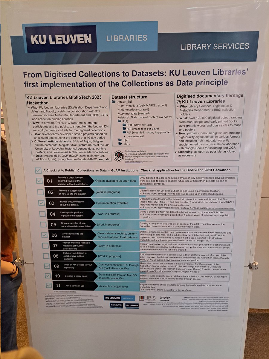 Imaging Lab KU Leuven (@imagingkuleuven) on Twitter photo Colleague Nele Gabriëls presenting the poster "From digitised collections to datasets: KU Leuven Libraries' 1st implementation of the Collections as Data principle" <a href="/DHBenelux/">DH Benelux</a> <a href="/LIBISintoinfo/">LIBIS</a> <a href="/ICTS_KULeuven/">KU Leuven ICTS</a> <a href="/artskuleuven/">Letteren KU Leuven</a> #collectionsasdata Colleague Nele Gabriëls presenting the poster "From digitised collections to datasets: KU Leuven Libraries' 1st implementation of the Collections as Data principle" <a href="/DHBenelux/">DH Benelux</a> <a href="/LIBISintoinfo/">LIBIS</a> <a href="/ICTS_KULeuven/">KU Leuven ICTS</a> <a href="/artskuleuven/">Letteren KU Leuven</a> #collectionsasdata