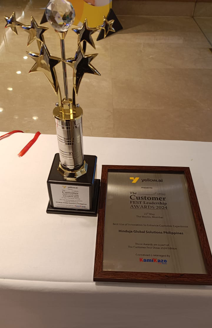 LifeAtHGS's tweet image. #TeamHGS wins big! We are thrilled to announce that #HGSPhilippines has been recognized as a winner at the prestigious 17th Edition of The Customer FEST Leadership Awards 2024. We have won in the category of 'Best Use of Innovation to Enhance Customer Experience'.

#Philippines