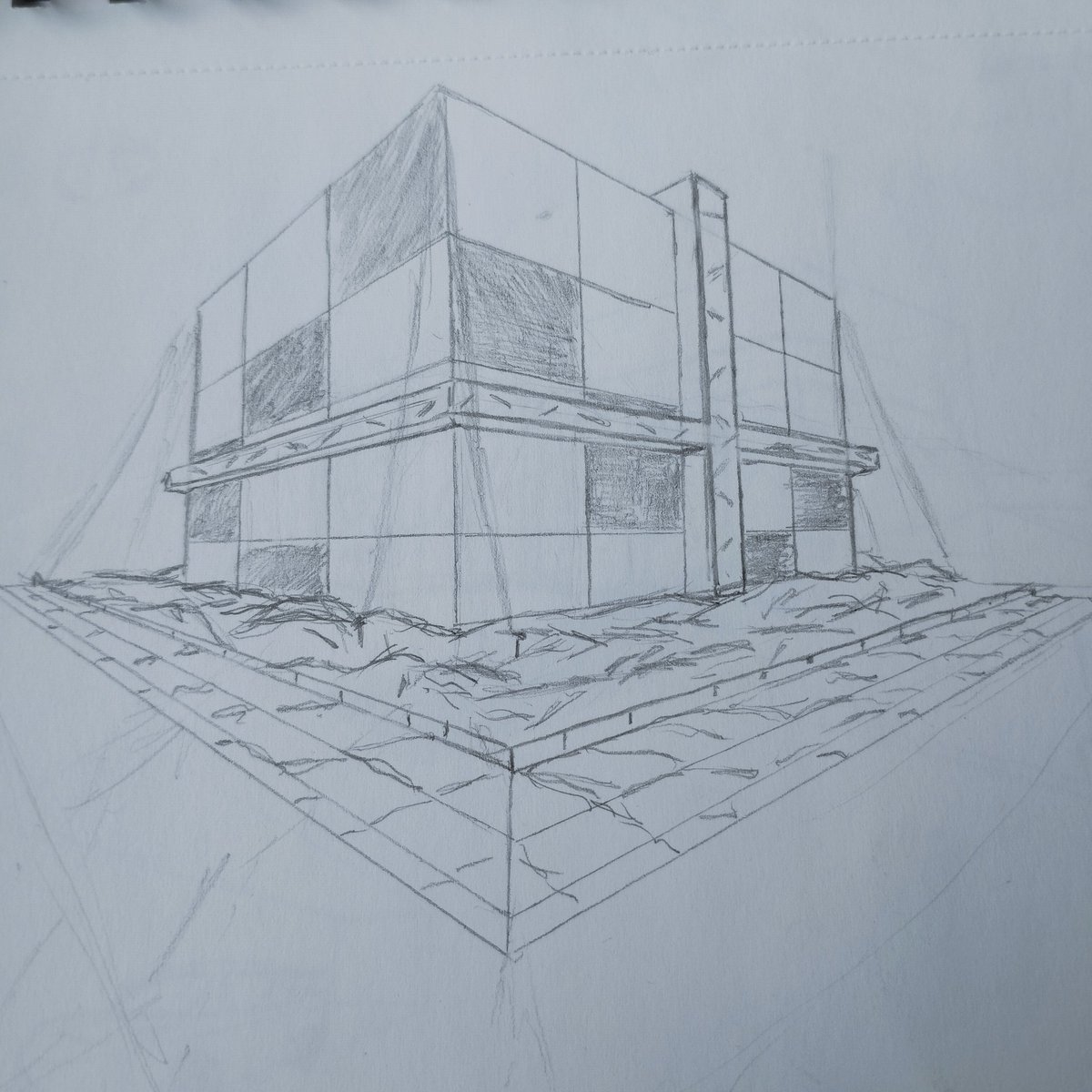 Dudam2137's tweet photo. #cube #sketchart #sketch #house https://t.co/5NMlmybEgf