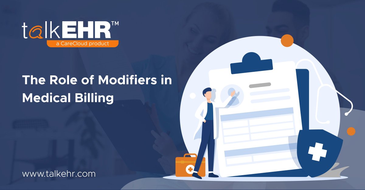 TalkEHR's tweet photo. Learn how modifiers help boost accuracy in medical billing. Read our latest talkEHR blog: https://t.co/ScqfDG9pvE
#talkEHR #TelehealthRevolution #digitalhealth #behavioralhealthcare #EHR #HCPCSModifiers #HealthTech #healthcare #Superbill #medicalbilling #CPT #HCPCS https://t.co/wXD6bv3Ynn