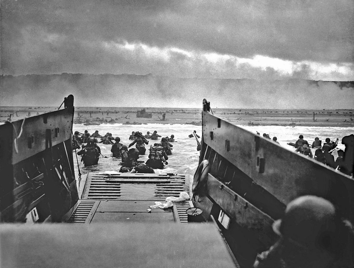 TAMU's tweet photo. On this day, 80 years ago, more than 160,000 Allied troops landed on the beaches of Normandy.

James Earl Rudder '32 successfully led a company of 225 @USArmy Rangers up the cliffs at Pointe Du Hoc. 

Their bravery paved the way for the eventual success of #DDAY. https://t.co/1HOgW3vBKj