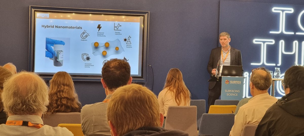 versarien's tweet image. Earlier this week, @Versarien CEO @nanosteve1 delivered an insightful talk @SurfexLtd 2024 in Coventry. We are excited about the future of functional paints, composites and coatings and the role Graphinks™ will play! 🚀✨
#Versarien #Graphene #Graphinks #Surfex2024 #Innovation