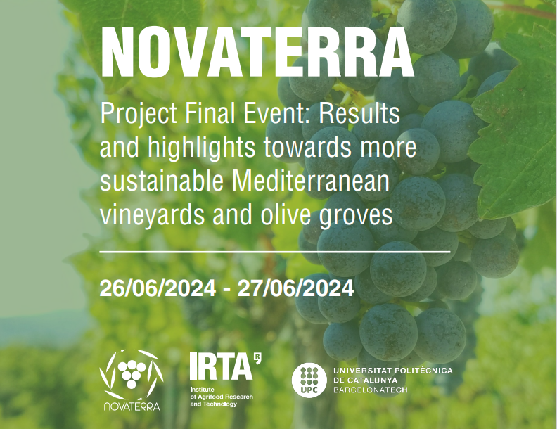 📢El proyecto internacional <a href="/NOVATERRA19/">NOVATERRA</a> llega a su fin y presentará sus resultados en un evento en Barcelona los días 26 y 27 de junio.
¡Estás invitado!

Más información y registro aquí:
🔗transferencia.irta.cat/en/activitats/…

Proyecto financiado por el H2020 de <a href="/EU_Commission/">European Commission</a> GA 101000554