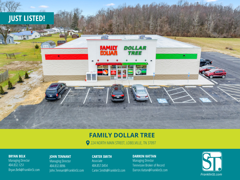 FSAtlRetail's tweet image. JUST LISTED | Family Dollar Tree | Just Opened | One Hour From Nashville
conta.cc/4c8WGLn