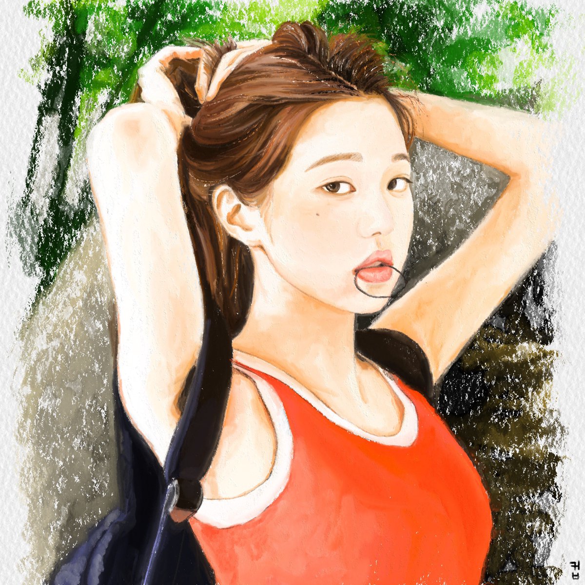 kirbcakee's tweet photo. 오일파스텔 원영이 …🍀 

#IVE #아이브 #장원영 https://t.co/7c7zvIIYNO