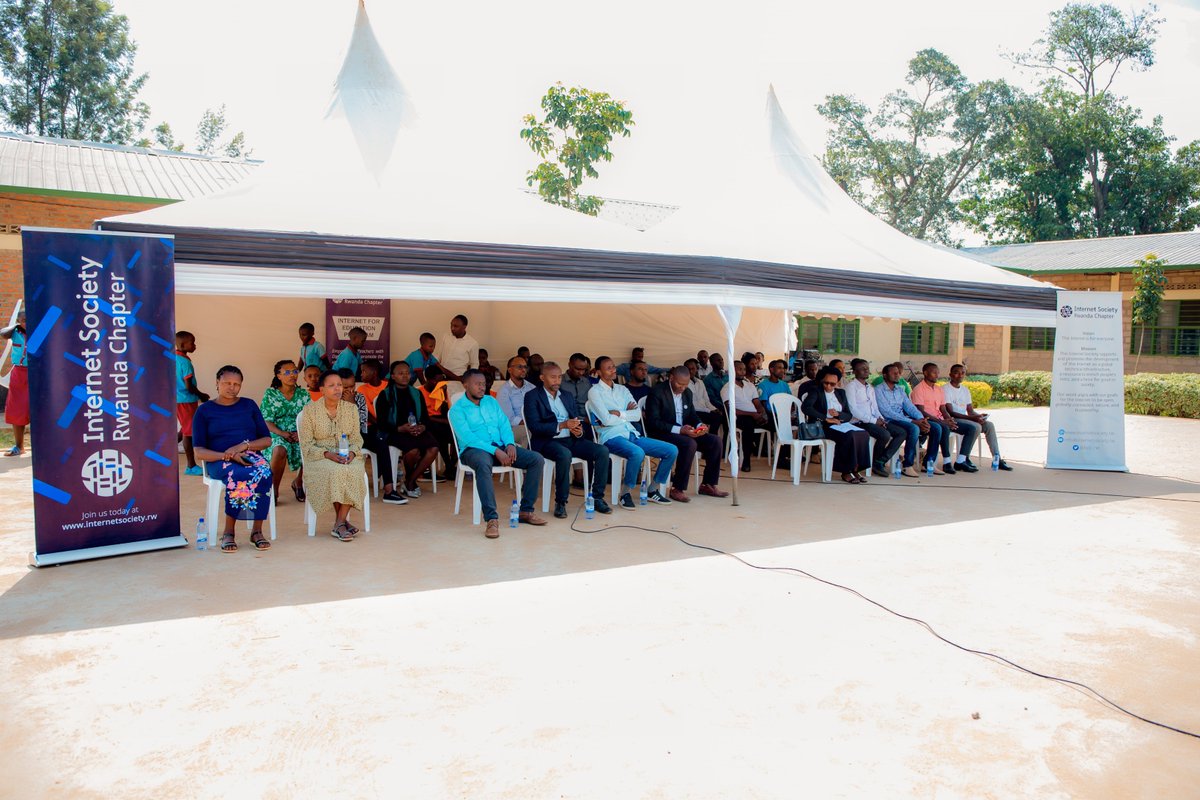isoc_rw's tweet photo. Happening now: Join us at the Internet Society Community Day, in partnership with Gs Kibungo together, we're shaping the future of the Internet for our community. Think Global. Act Local #ISOCDAY #MyRegionConnects @ISOC_Foundation @isoc_rw @VictorNdonnang https://t.co/Qqnf2TyIgJ