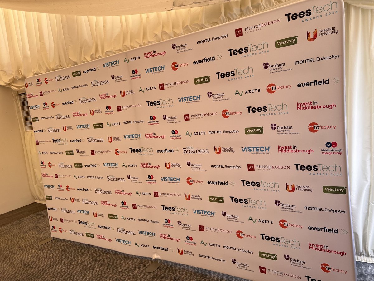 The stage is (almost) set for tonight's fifth annual #TeesTechAwards at Kirkleatham Walled Garden🏆

It promises to be another smashing night! 🎉

Check out the seating plan to see which table you're on.

And see you all for the drinks reception at 6.30pm! 🥂