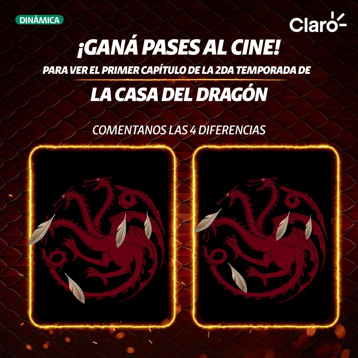 Elpadre_22's tweet photo. @ClaroNicaragua 1. La boca del centro del 🐉 no tiene 🔥 .

2. La cola superior no tiene escamas en la parte circular enrollada. 🐉

3. La cola inferior no tiene escamas en la parte circular enrollada. 🐉

4. La cola superior tiene menos escamas en el borde final de la cola. 🐉 https://t.co/uCgAe09d9v
