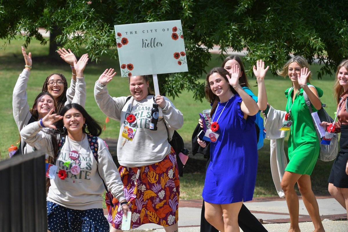 TROYUnews's tweet photo. The delegates of Alabama Girls State are having a great time on campus this week as they learn more about the democratic process. https://t.co/XbZelq1i5A
