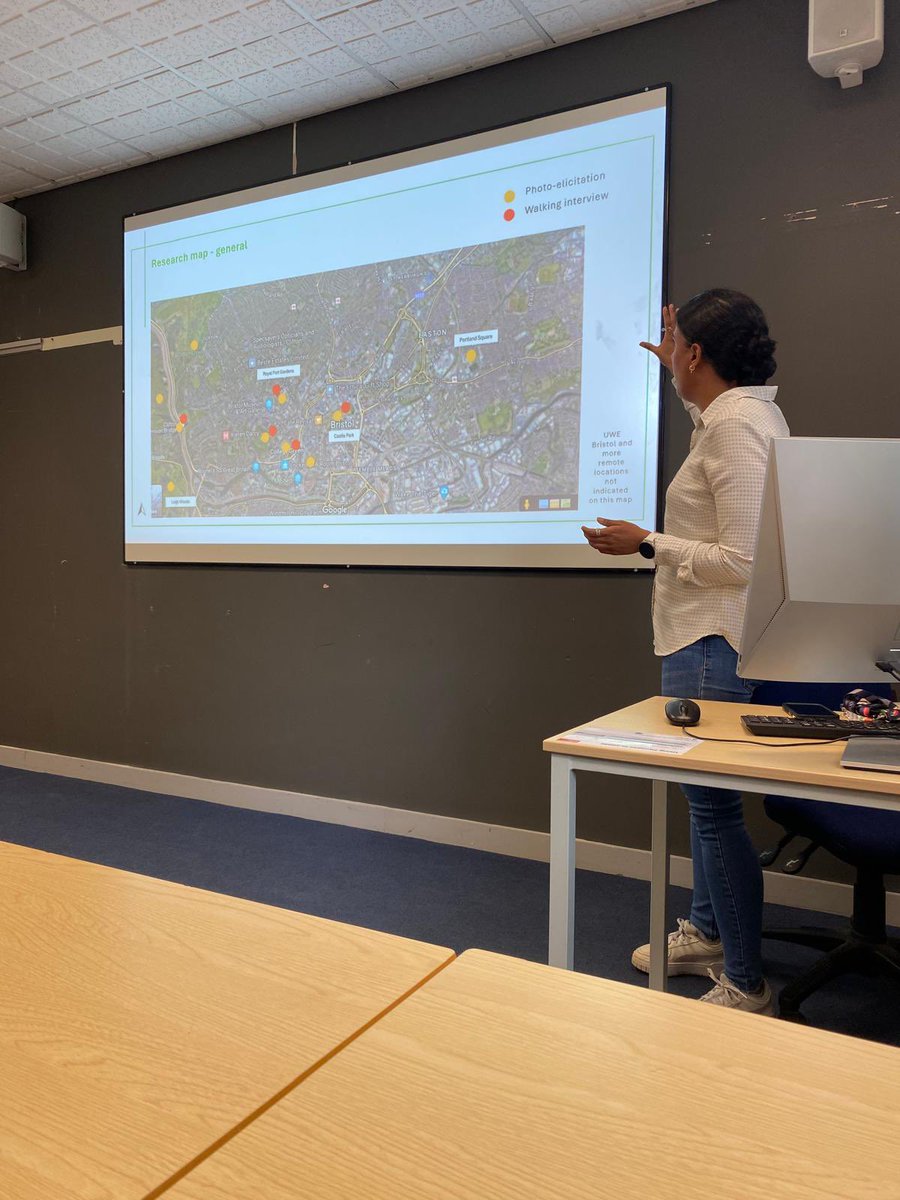 Had a great time presenting my initial research findings today as part of the Greenspace and Health seminar at UWE. My research looks at the relationship between students’ experience in greenspace, nature connectedness and pro-environmental orientation #phdlife