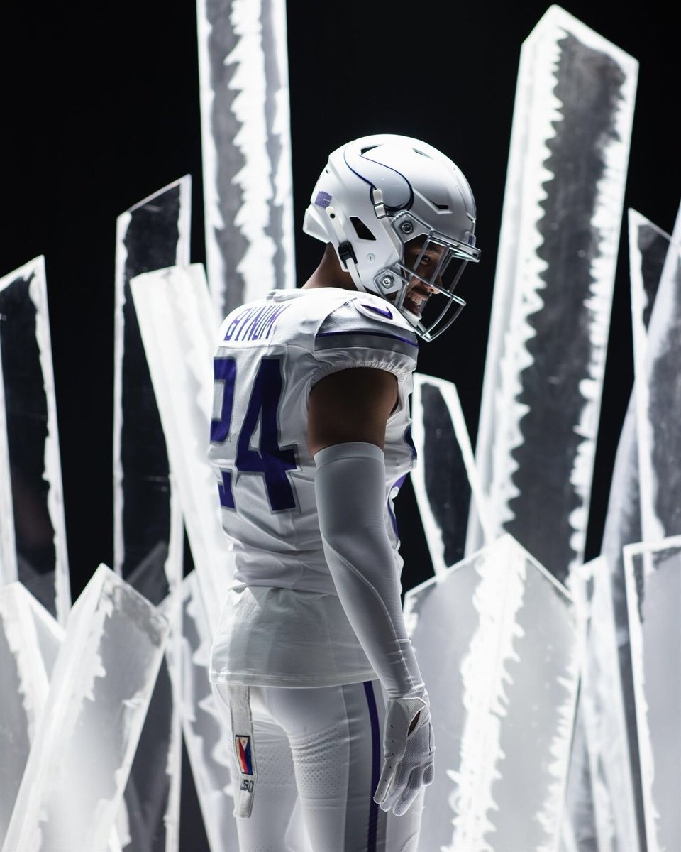 BleacherReport's tweet image. Vikings unveil new ‘Winter Warrior’ alternative unis 🥶🔥

(via @Vikings)