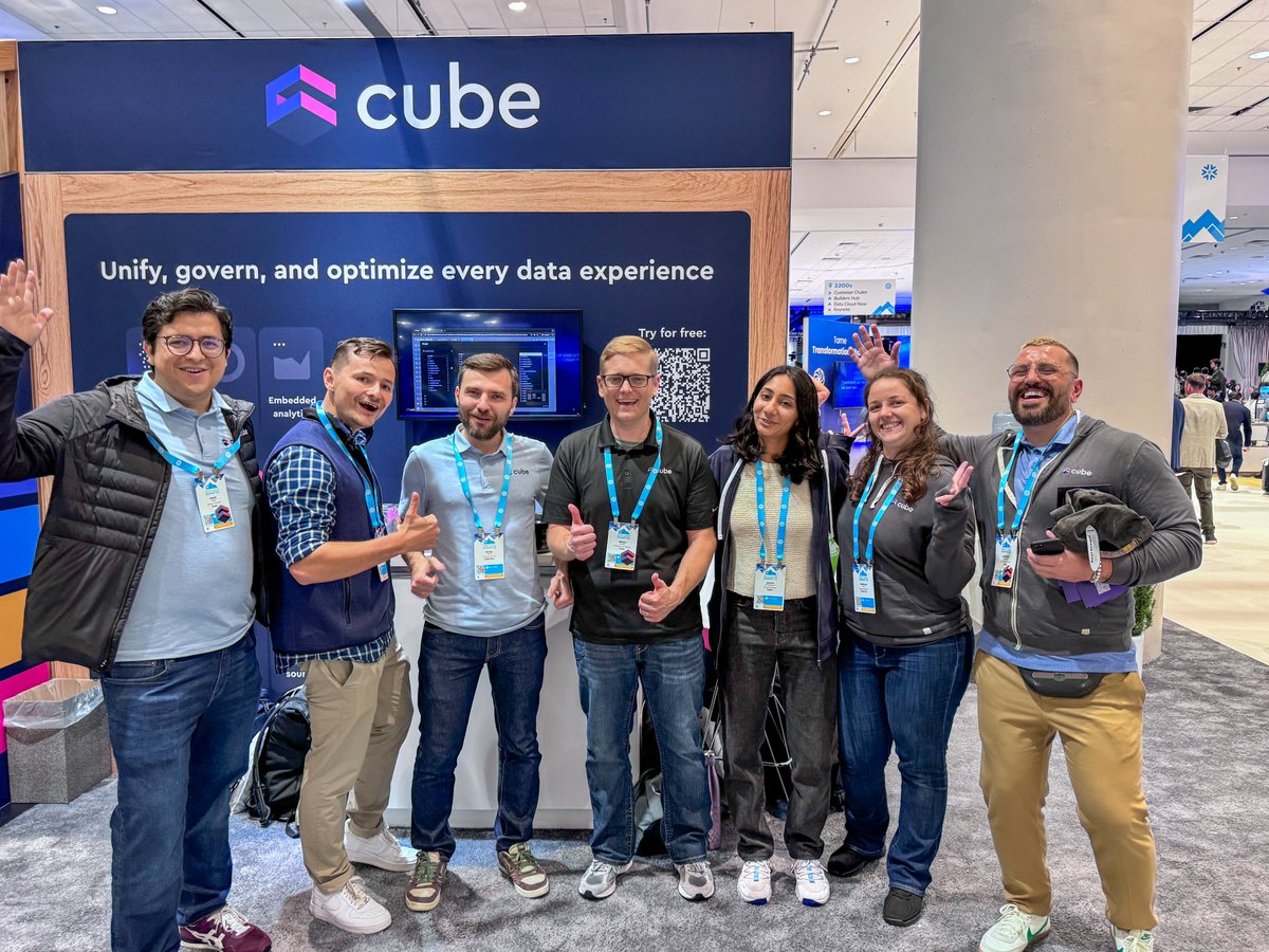 the_cube_dev's tweet photo. Hope you had a blast at #ElectricDataCarnival last night! π If you missed us at the party, make sure to stop by booth #2317. Discover how Cube can enhance all your data experiences. π
https://t.co/VraVO4DRpA
#Snowflake #DataCloudSummit #CubeCloud https://t.co/RVrfqASRxN