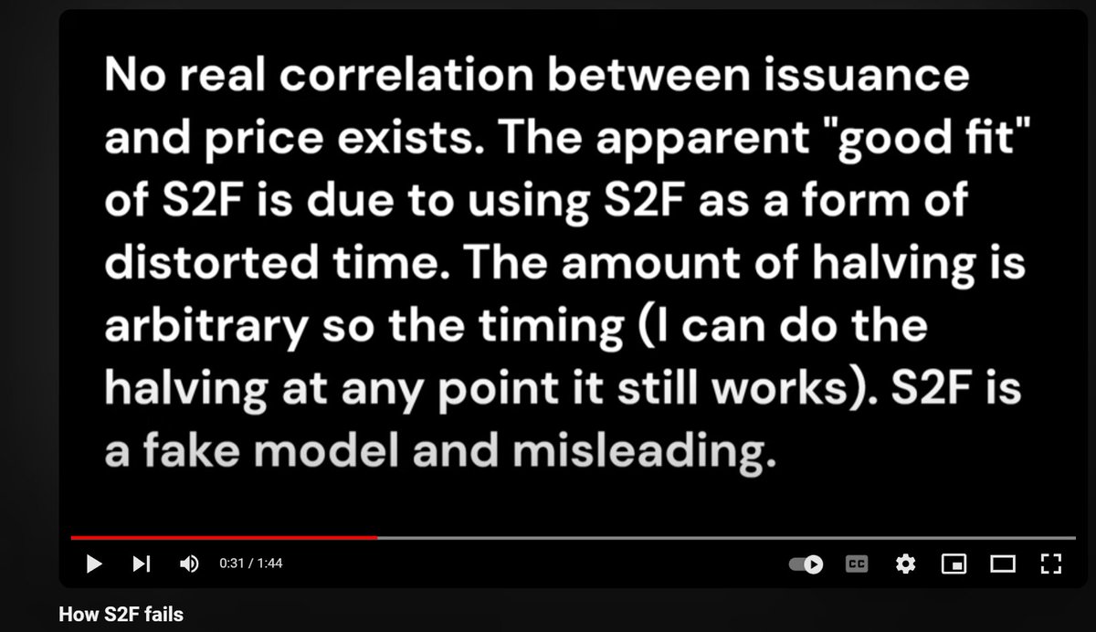 Giovann35084111's tweet photo. #Bitcoinity
To me truth matters, in particular truth about Bitcoin.
Does it for you?
The S2F phenomenon is interesting from a sociological and human point of view too.
It is mind blowing that even relative clever people follow and trust the model. Maybe some of them follow it as spectators for an ongoing train wreck. I want to hope this is the case.
But given the likes, the amazing clueless compliments @100trillionUSD gets is still mind blowing.
I understand many don't get it. But they should have already seen signs. But they are basically clueless. But even when you show them in 10 different ways how wrong at the core this model is they refuse to get it.
You show them I can get S2F using noise, they answer "of course it is working with noise", with soccer prizes, "then it works with anything", when you change the timing and the size of halving, you make the halving increase in production instead of reduction, that is fine too.
I don't get it. I would try to understand the math, I would try to open the hood and see within, or a least start to doubt a little. But the faith is unshakable.
Is this what the majority of the Bitcoin community is made of?
https://t.co/iq10egQoht