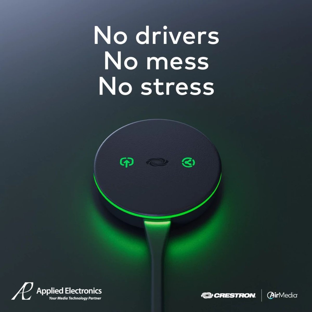 Applied_tweets's tweet image. Crestron AirMedia simplifies your workspace experience with just One Connection,💻📊 Ready to take your workspace to the next level? 
Request a demo now: 👇 hubs.li/Q02zRbyl0

#Crestron #DeskScheduling #EfficiencyBoost #AppliedElectronics #AirMedia