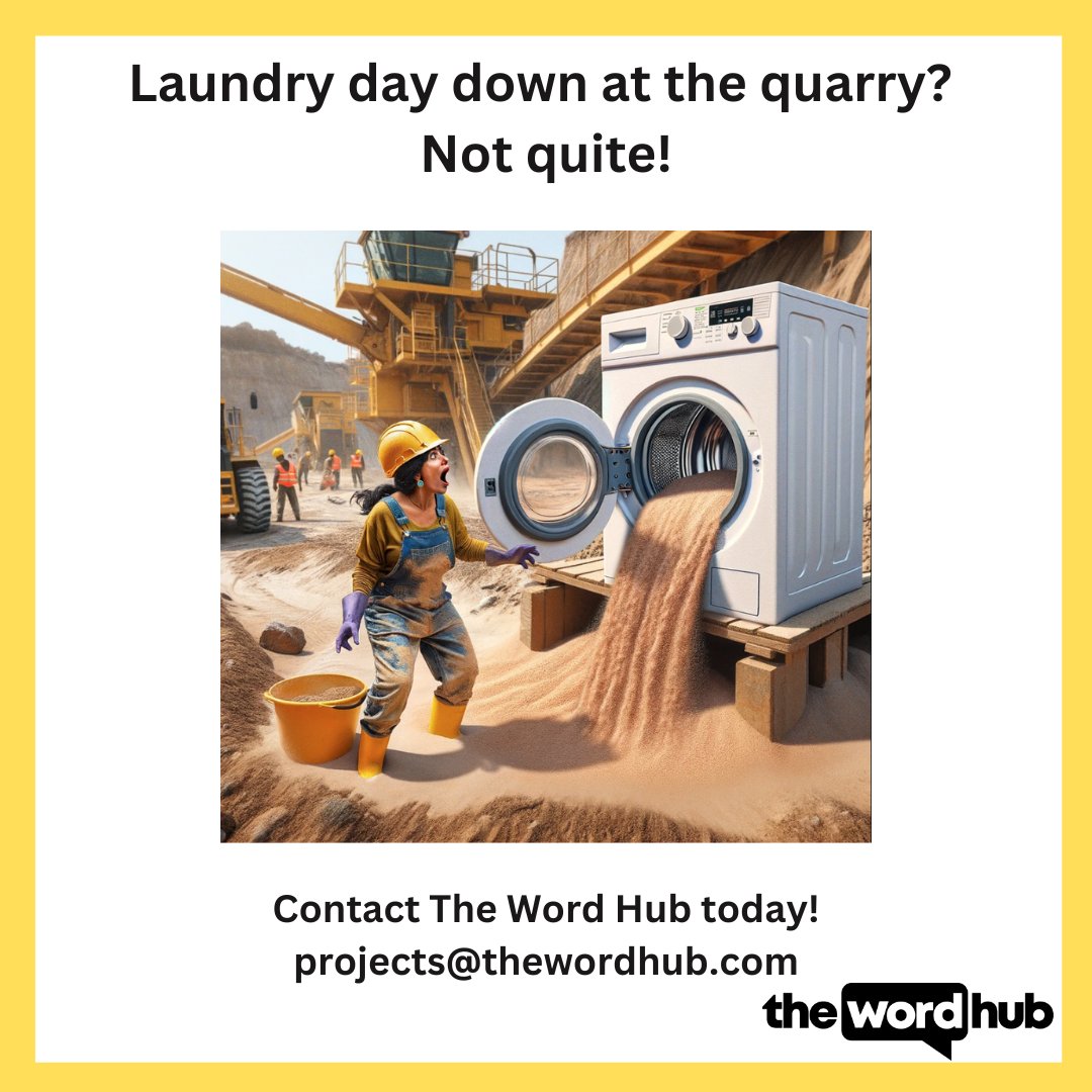 Ever tried using a washing machine for sand? ⌛️

While washing machines clean your clothes, sand washing plants efficiently process sand and aggregates, recovering valuable fines. At The Word Hub, our team of PMs and translators ensure that no terms get 'mangled' in translation.