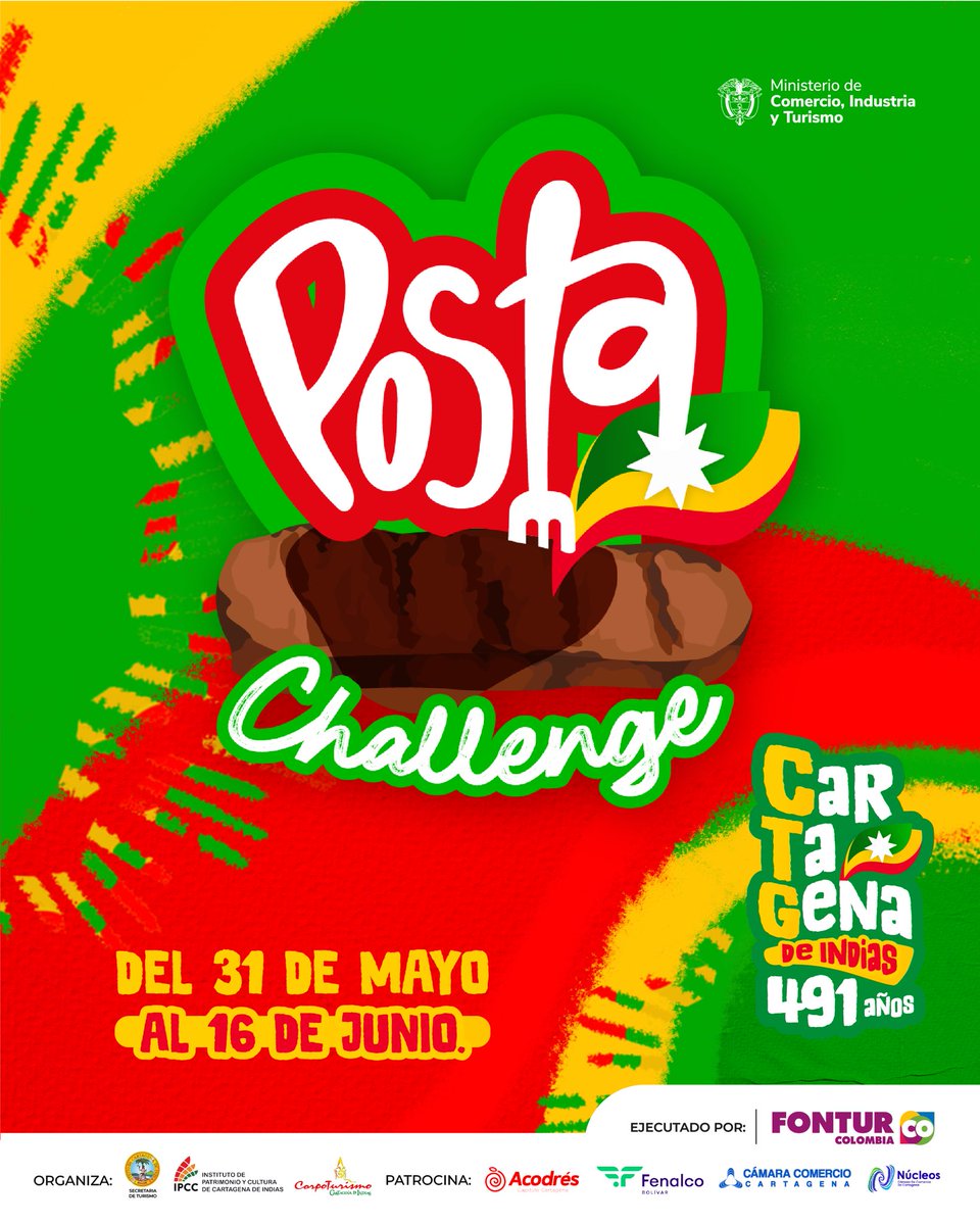CorpoturismoCTG's tweet photo. ¡El #PostaChallenge ha sido todo un éxito!

Cartageneros y visitantes se han acercado a los 21 restaurantes participantes a degustar las postas cartageneras. 

📣Por esta razón, extendemos este festival gastronómico hasta el 16 de junio. https://t.co/LtkseuV1S7