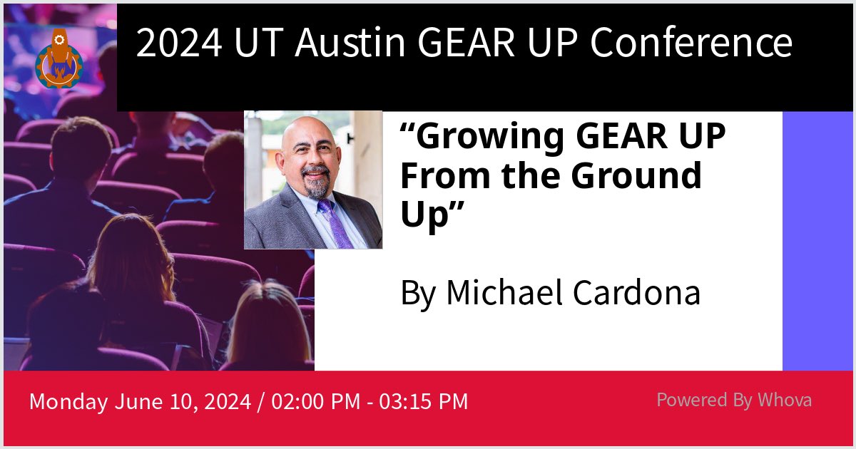I am speaking at 2024 UT Austin GEAR UP Conference. Please check out my talk if you're attending the event! #GEARUPWORKS #UTGEARUP2024 - via #Whova event app
