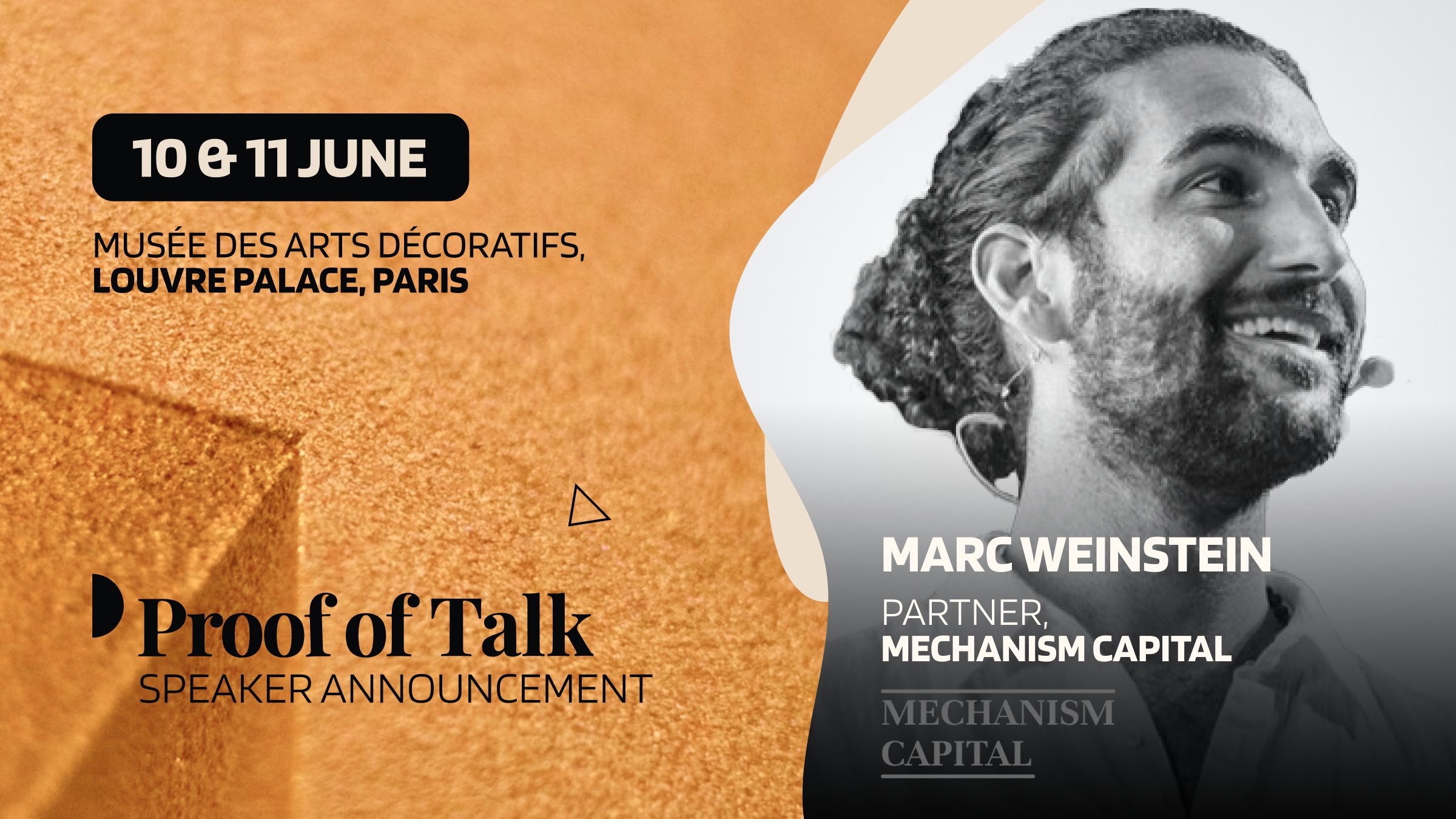 Proof of Talk on X: "We are delighted to announce Marc Weinstein ...