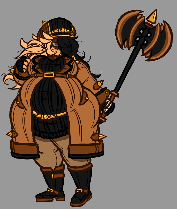 My ol' big gal OC that goes unnamed for now! Made her back in 2017, and ...