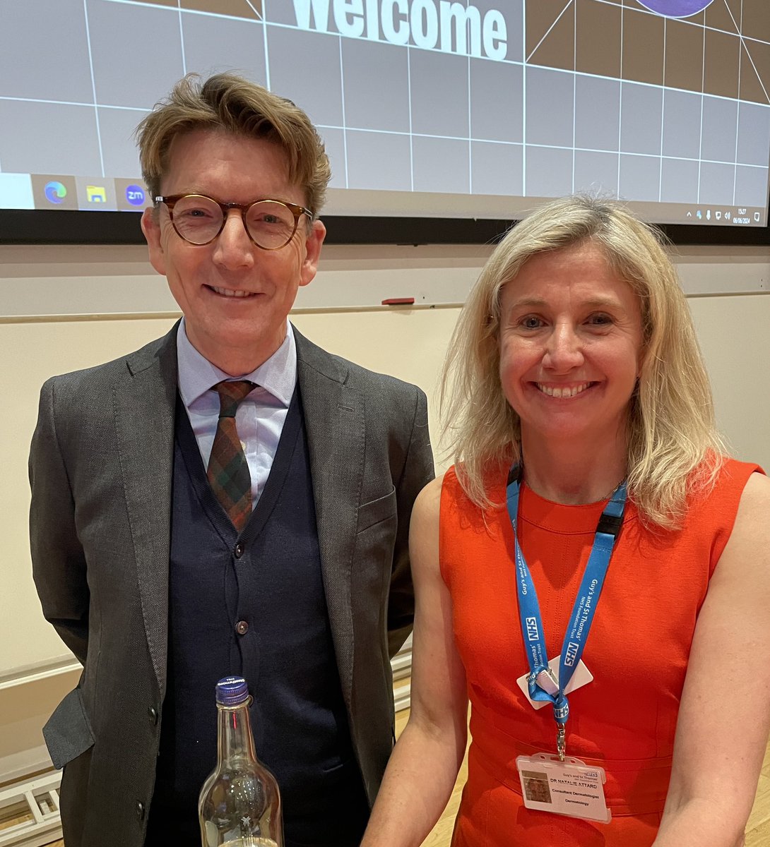 Dan Creamer, orator, and Natalie Attard, president of society.