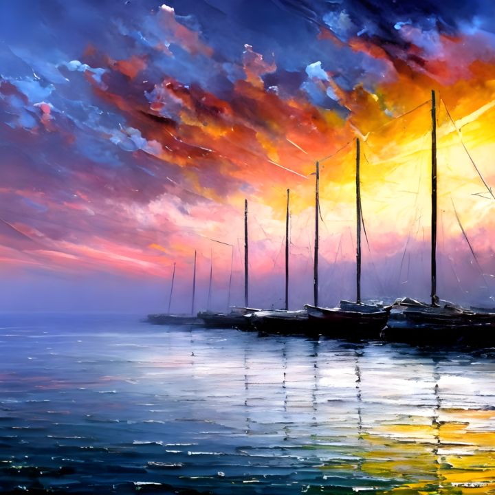 freestyleteez's tweet photo. Art of the Day: "Ethereal Docks". Buy at: https://t.co/5H2OgkENJd https://t.co/ZYZANzNlp9