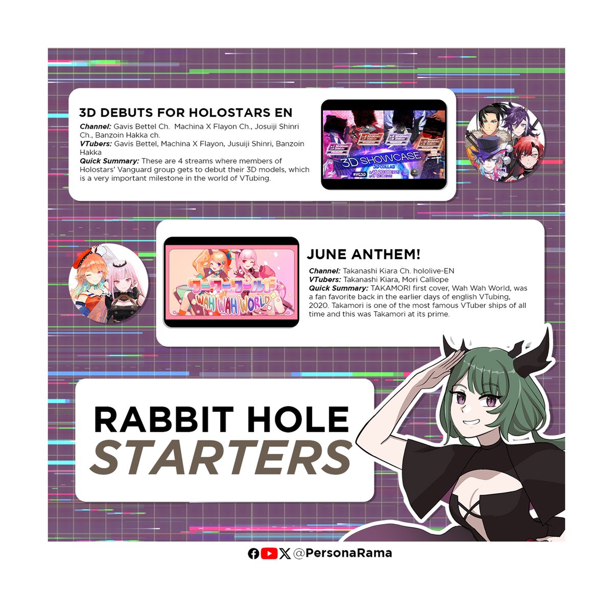 Here's some VTuber-related recommendations for the week! ❤️🧡