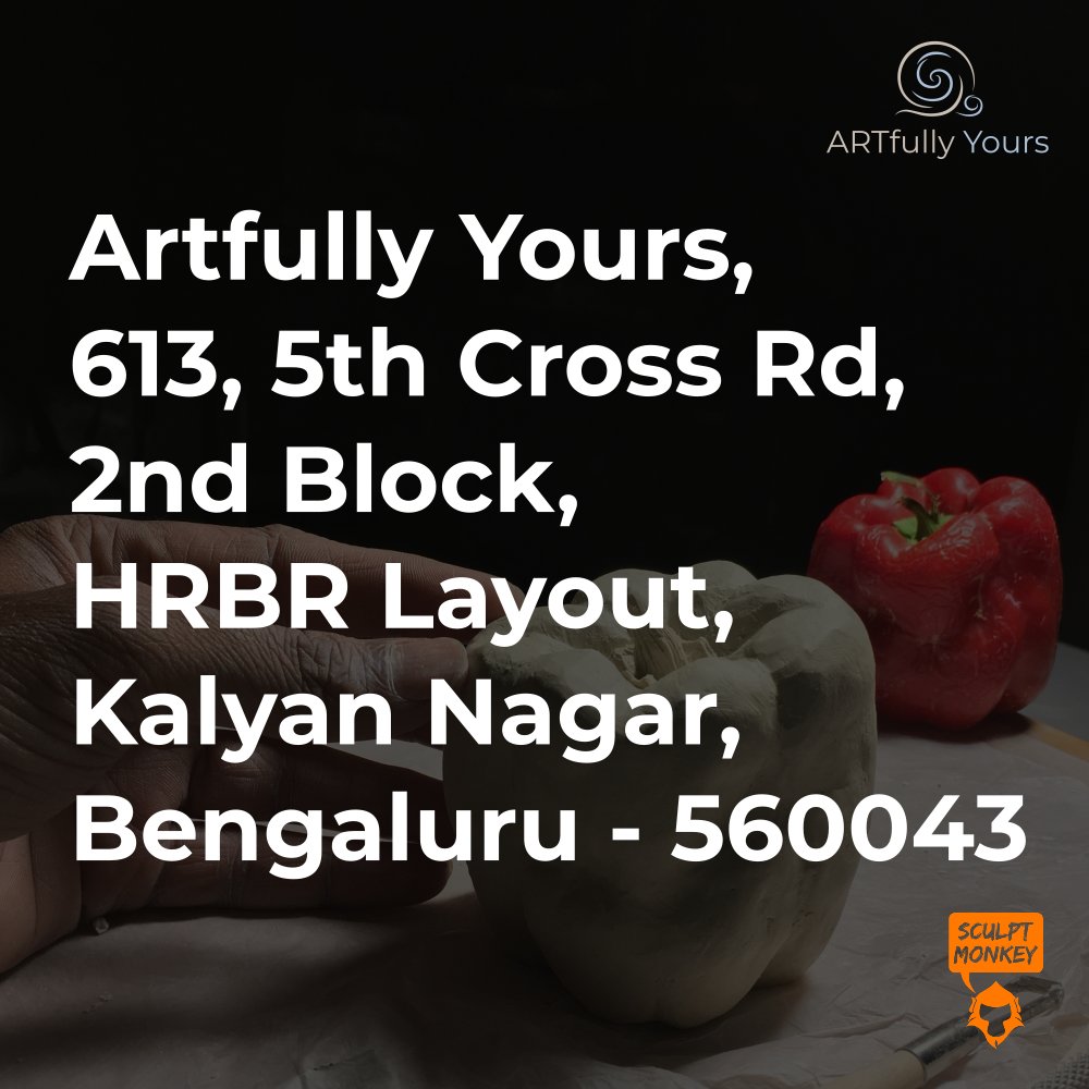 sculptmonkey's tweet photo. SNEAK PEEK from the last Sculpture Workshop! Call 9482940421 to book your spot for this Saturday! Visit: https://t.co/GBQLqw9Doz 

#hobby #weekend #fun #art #sculpture #workshop #ceramicsculpture https://t.co/6bukn5WzHV