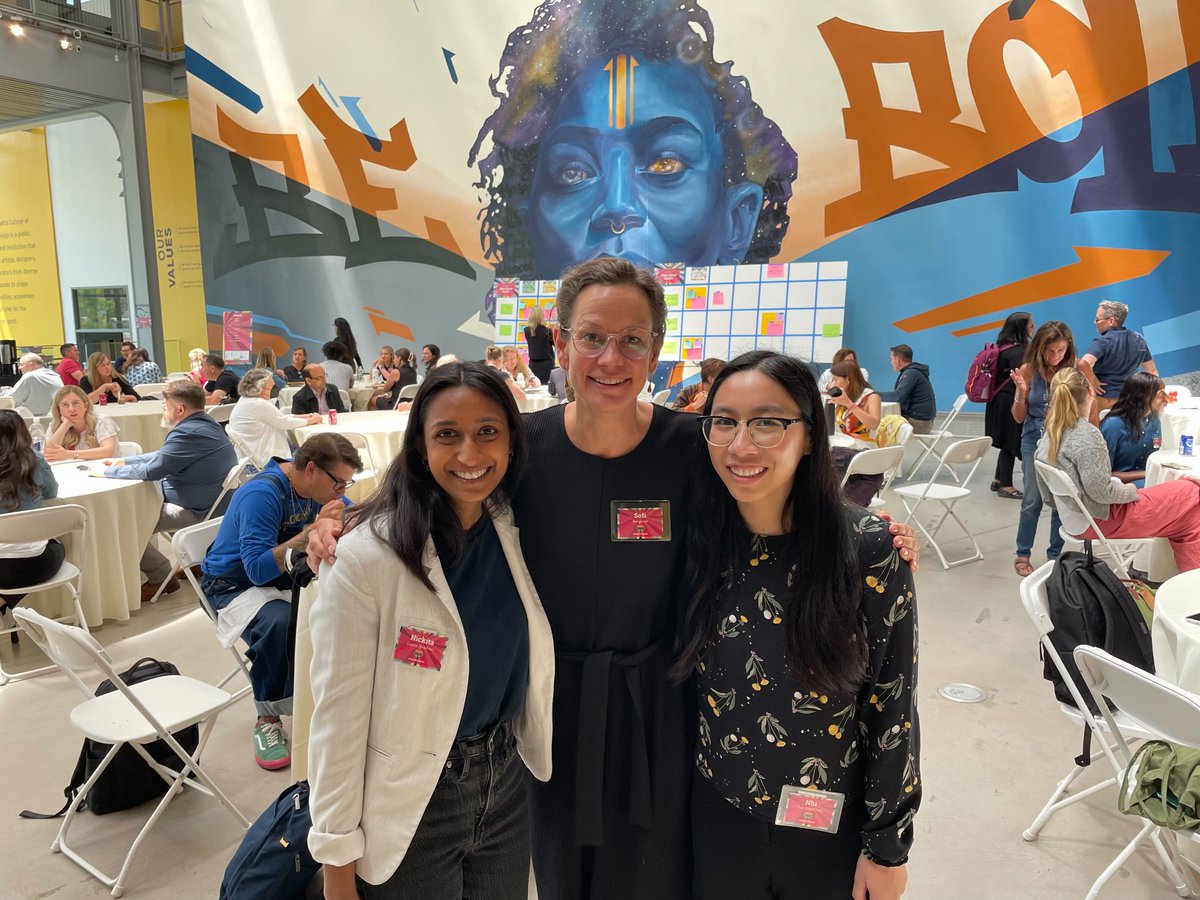 📷 CCI staff – Nickita Gupta, Sofi Bergkvist, and Nhi Tran at #designfordignity this past week in Boston (hosted by <a href="/ILNmuse/">ILN</a> and Beneficent Design). 

They gathered with innovators working in health to deliver social impact and improve experiences + outcomes!