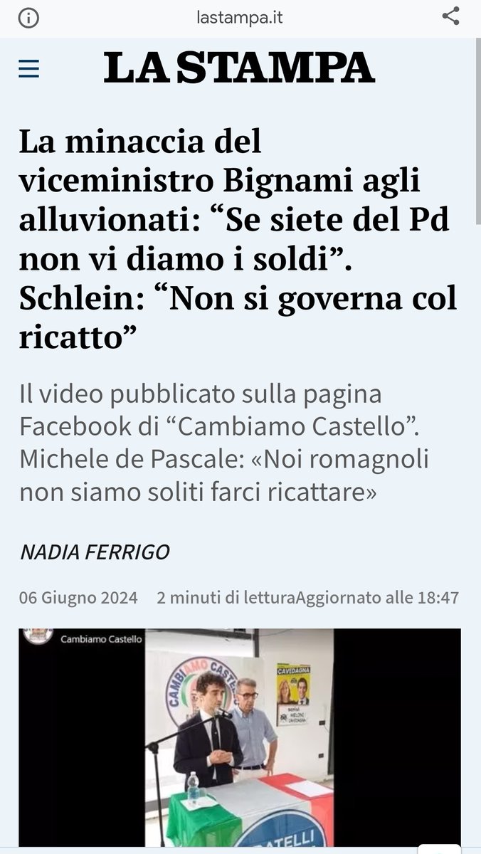 Galeazzo, .azzo, .azzo🤦

Gli alluvionati dell'Emilia Romagna che non hanno ancora ricevuto nulla dal governo di #Meloni_è_poca_cosa domenica avranno la possibilità di rispondere per le rime a Galeazzo usando bene la matita.

#facciamorete #facciamoVOTARE