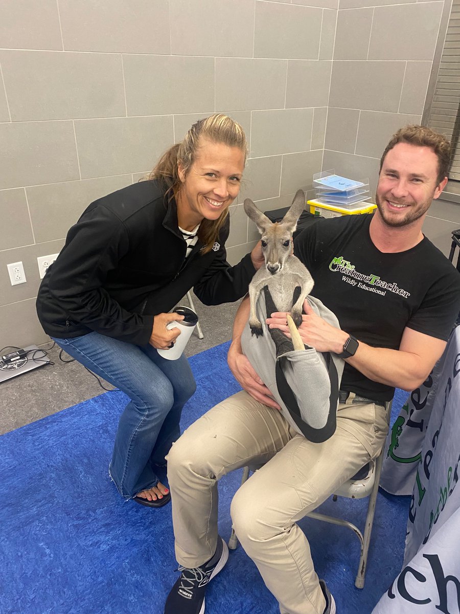 Look at this kangaroo! Thank you @thecreatureteacher for coming out today! #risditc24