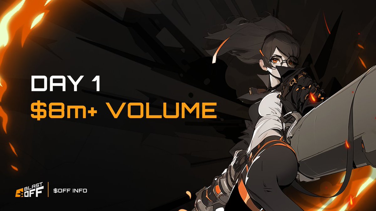 What a difference a day makes 🚀

✅ $OFF launch
✅ Number go up
✅ $8m+ volume in less than 24 hours

And this is just the start.

LFG 💥