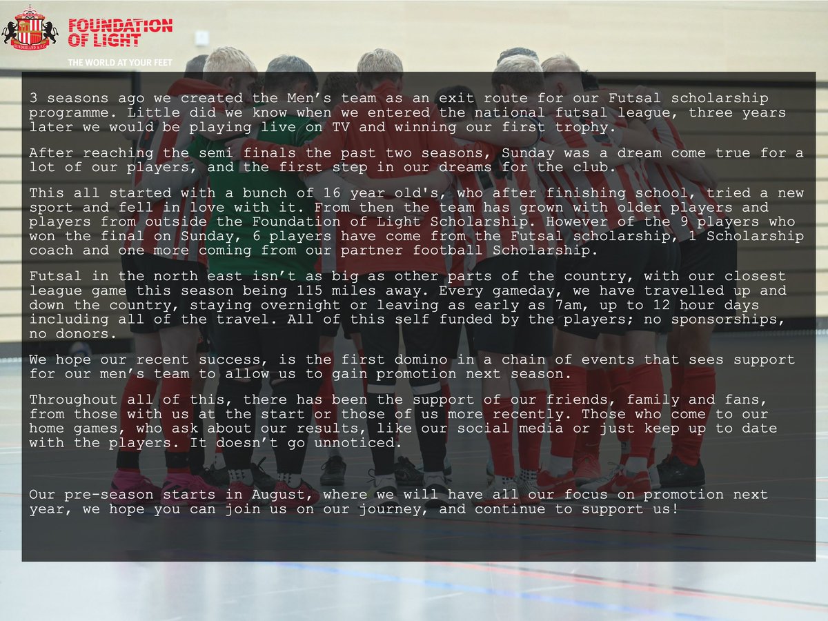 Sunderland FOL Futsal tweet media