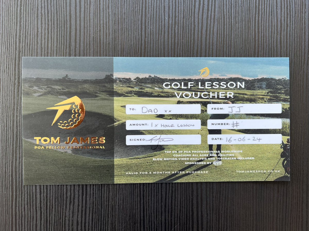 With Father’s Day fast approaching, why not gift the golf enthusiast Dad in your life with a lesson! #BetterGolf #HappyDad 🏌🏻‍♂️✅