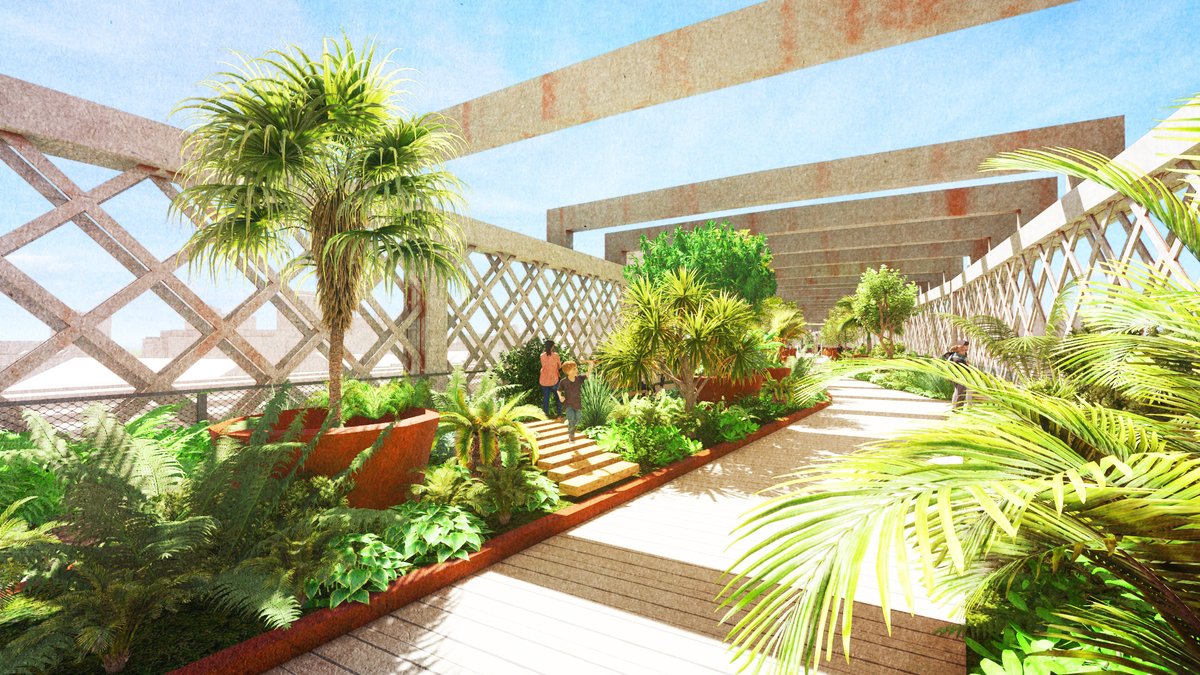 NTCastleDuct's tweet image. Take a look at what the future of the viaduct could be 🤯

These illustrations are from the &apos;Vision&apos;, a masterplan for what Castlefield Viaduct could look like in the years to come.