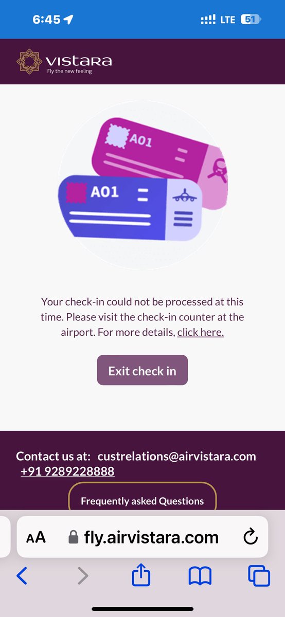 gautamhimanshu's tweet photo. Attention people flying on #Vistara they close their web check-in well before one hour against what they have mentioned on their website, their call centres team are misinformed and give confusing responses. Please be careful, it can be really anxious in case one is running late, you can’t even use #digiyatra in absence of boarding pass! Attaching some screenshots showcasing my experience today, hope #DGCA takes some action to fix this in interest of flyers! My flight was at 8 Pm and I was trying to web check-in good 20 minutes ahead of one hour deadline @airvistara @DGCAIndia @JM_Scindia : Minister, requesting your attention too here ! #scam #seatoverselling