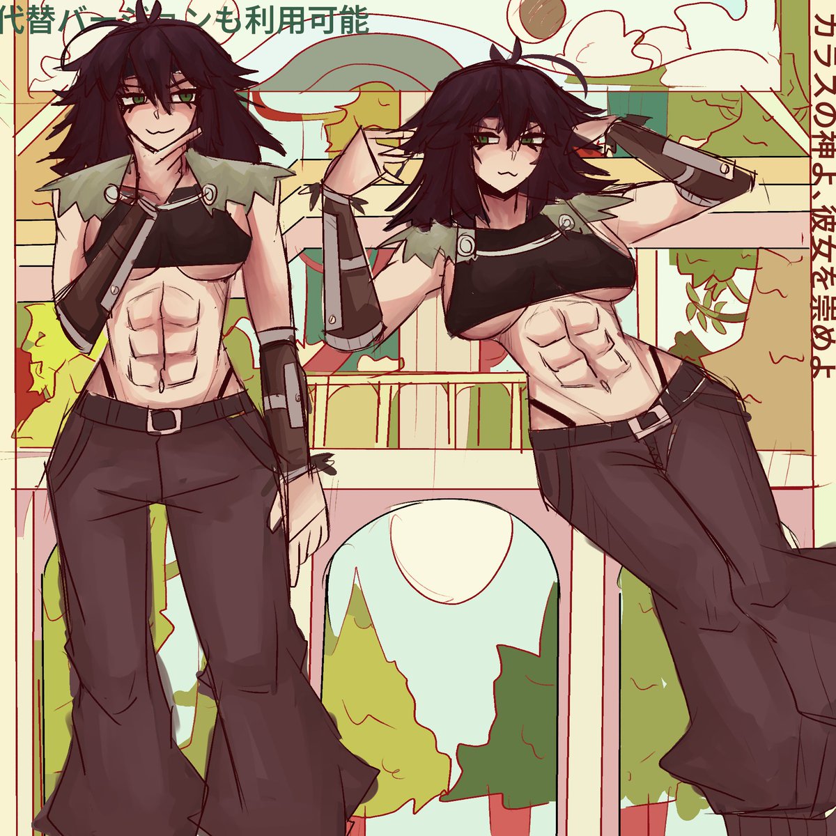 RAVEN DEITY (cmm for <a href="/dingo_ders/">Dingo</a> ) #art #illustration #イラスト