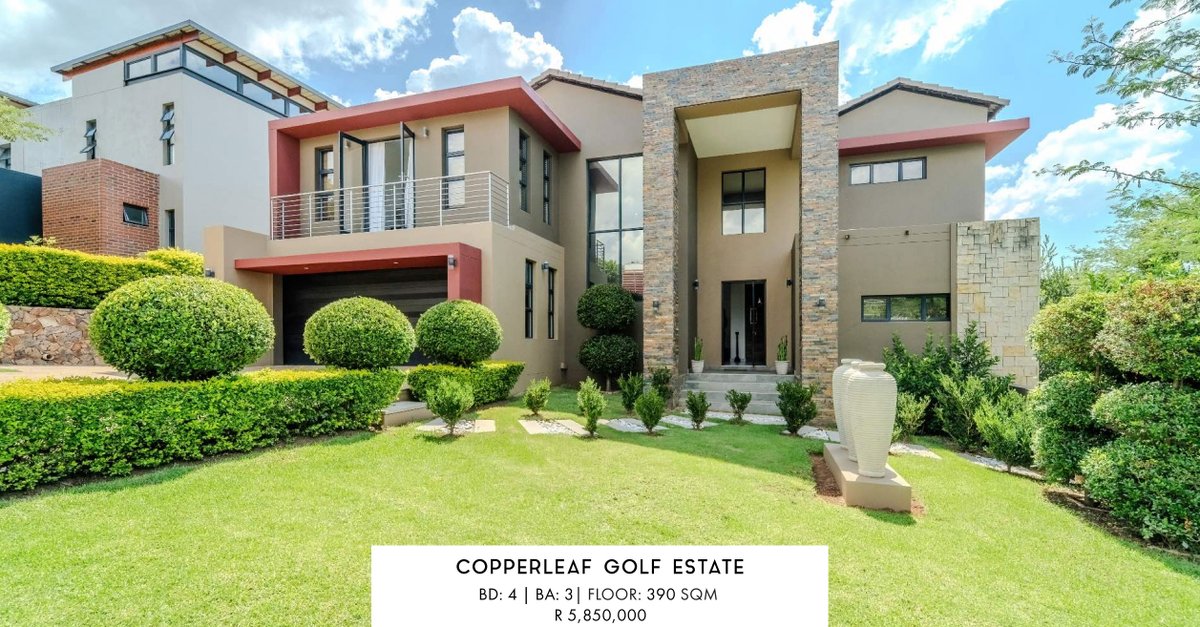 Urbantrendgroup's tweet photo. Experience living in luxury in this exquisite family mansion, within the prestigious Copperleaf Golf &amp; Country Estate. 🏡

📞 Stefan Lotter - 067 928 3250
📞 Anika Steyn - 061 411 1242

#UrbanTrend #LuxuryLiving #Copperleaf #Property #UniqueHomes #Exclusive #Elegant #Upmarket https://t.co/PQSZHNHBS6