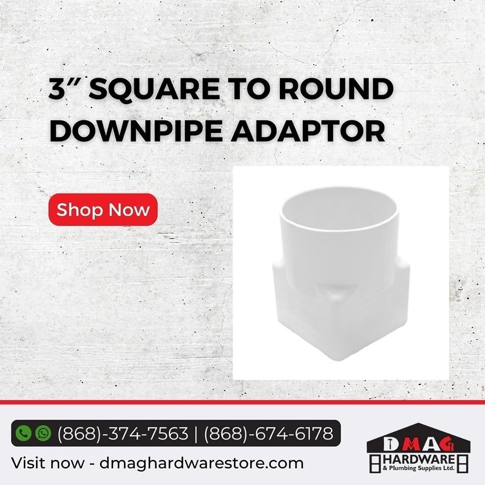 DmagLtd's tweet image. Effortlessly upgrade your gutter system with our 3&quot; Square to Round Downpipe Adaptor! 🔧🏠

#HomeImprovement #WaterProtection #EasyInstall 
.
Order now!

Contact us at 868-374-7563 via WhatsApp or by calling