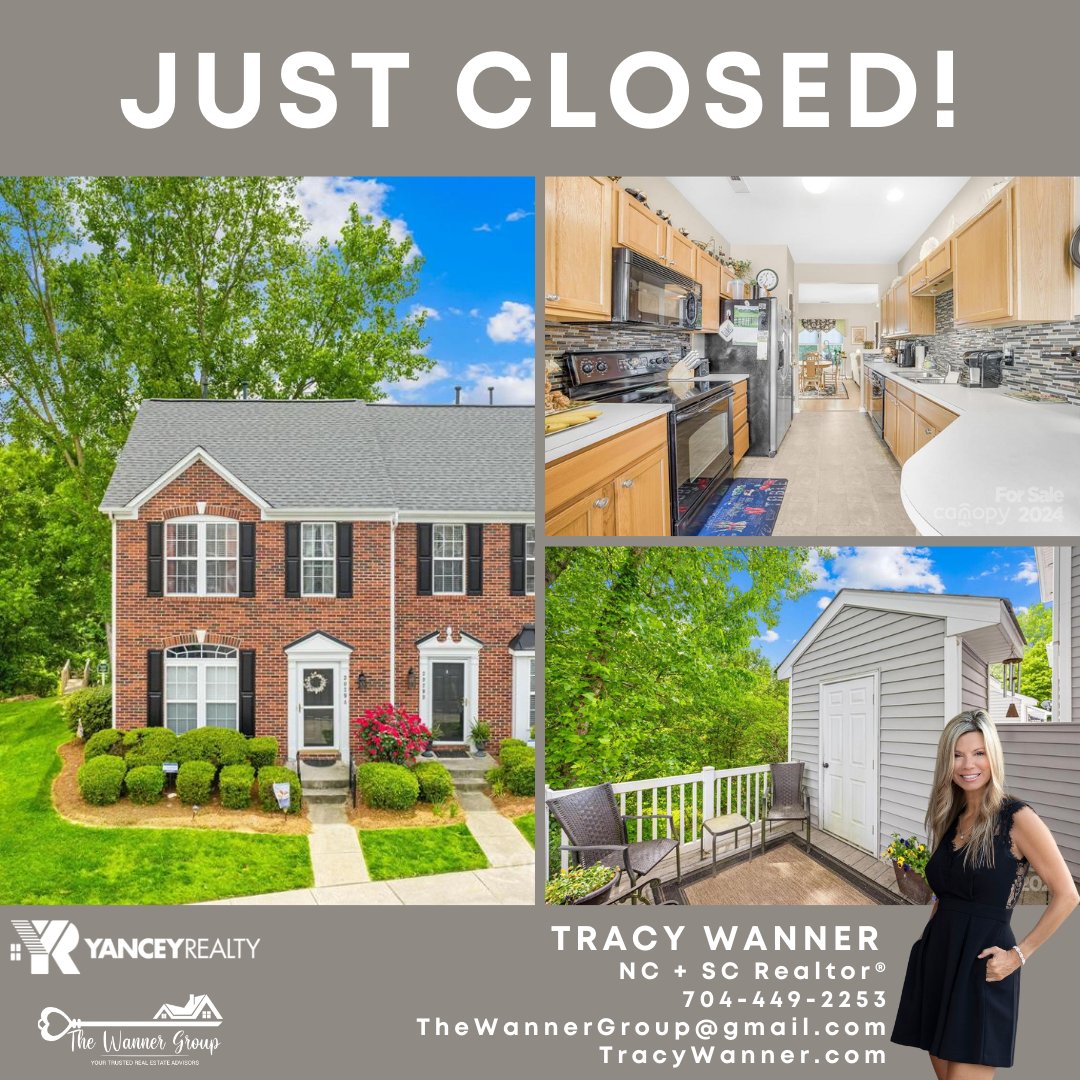yancey_realty's tweet photo. #Congrats to Tracy Wanner + her ecstatic buyers who successfully #closed on this beautiful brick end unit #townhome today!
#justclosed #sold #justsold #endunit #townhome #ncrealtor #screaltor #buyersagent #yanceyrealty #welcomehome #curbappeal #homeowners #home #homesweethome https://t.co/OZIbtZ65OC