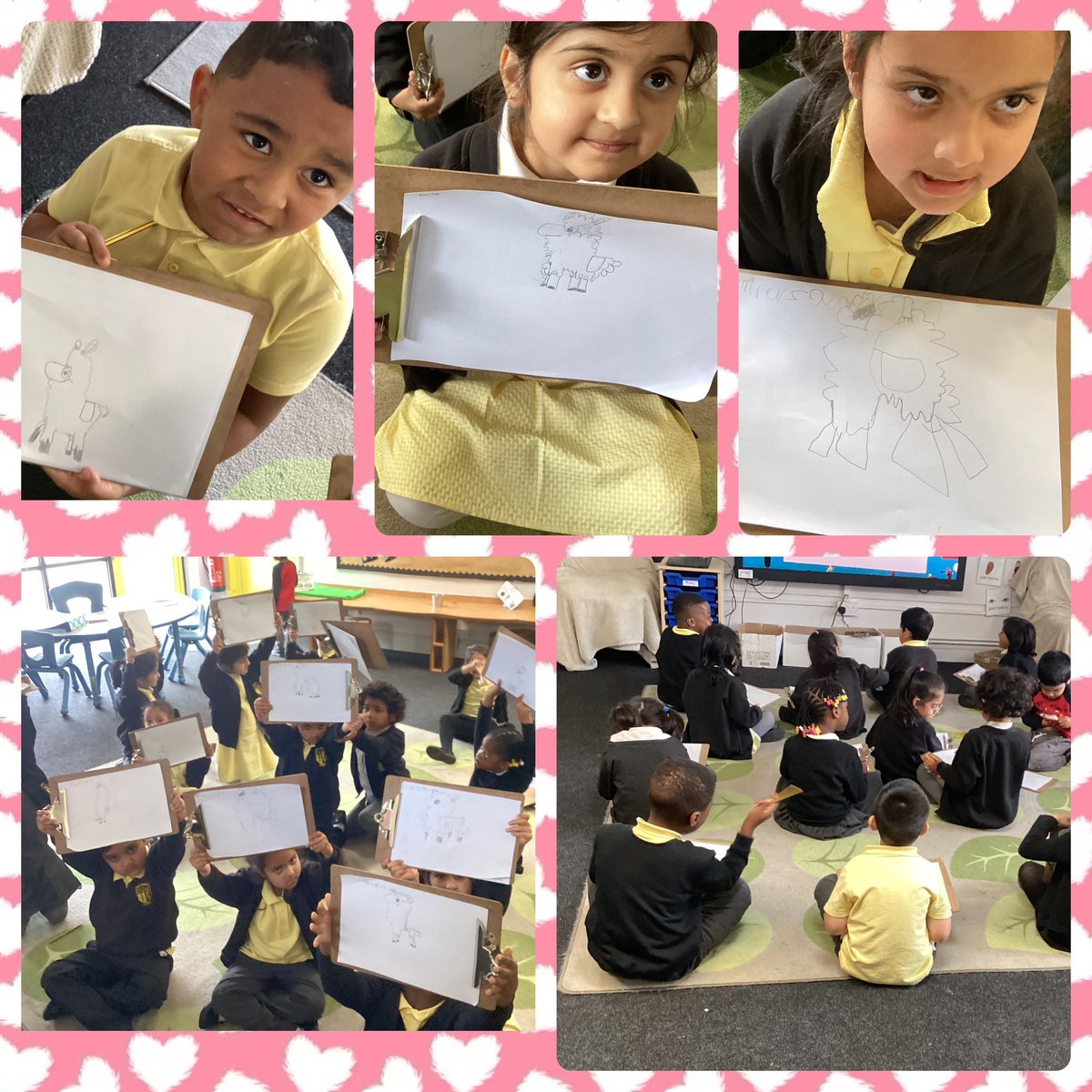 ReceptionHoly's tweet photo. What fantastic Good Karma Llama drawings and Empathy Resolutions. @HolyFamilyScho1 
@empathylab 
#empathyday2024
#wellbeinghfb10 https://t.co/XrxjiiOTiG