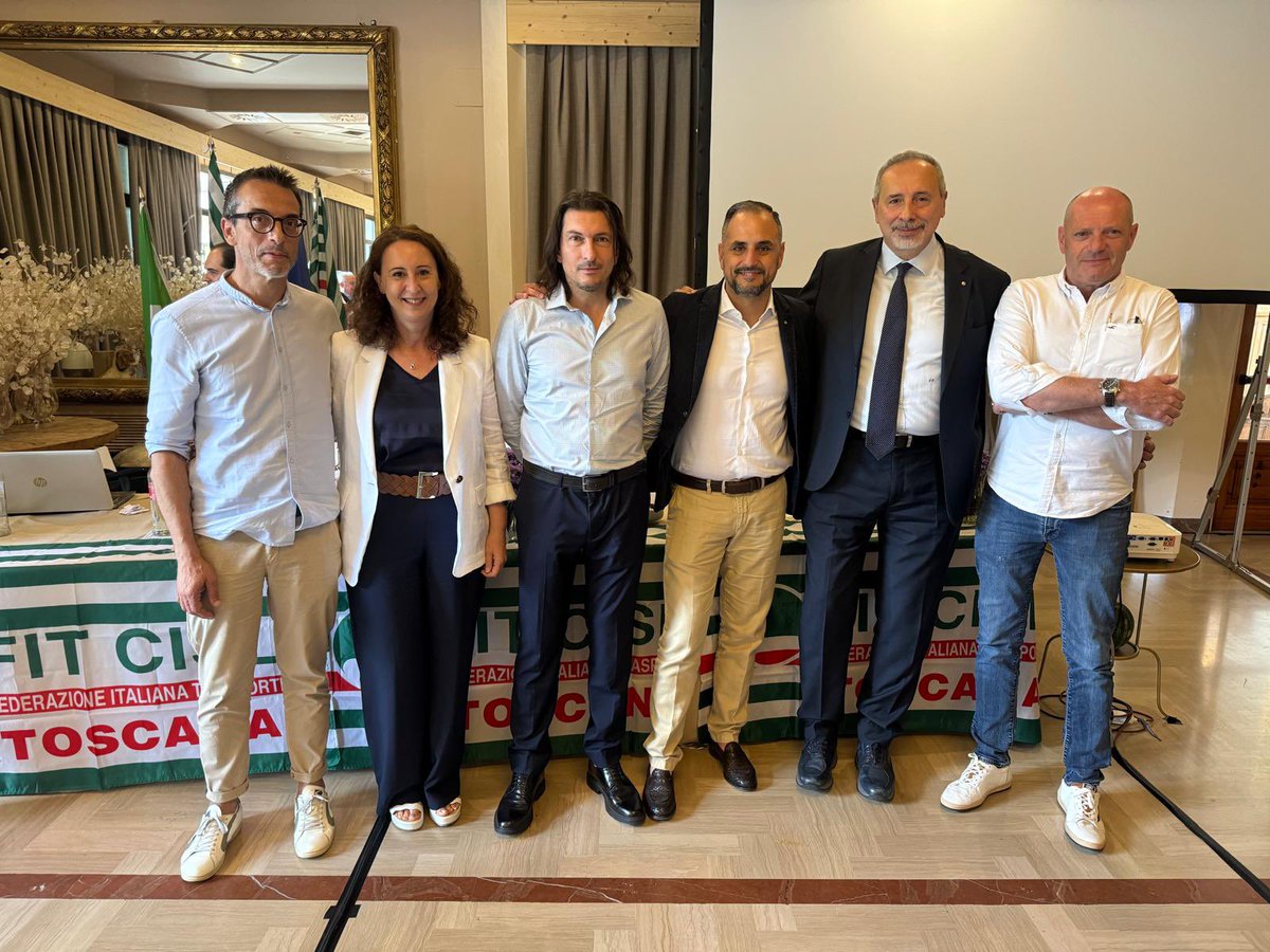 FitCisl's tweet photo. #6giugno Congratulazioni e buon lavoro alla Segreteria Regionale @FitCislToscana guidata dal nuovo SG Antonino Rocca composta da: Francesco Chiaravalli,Segretario Generale Aggiunto;Giovanni Giannini nuovo componente;Angela Settembrini e Paolo Panchetti riconfermati nell’incarico https://t.co/5blUi7bBzn