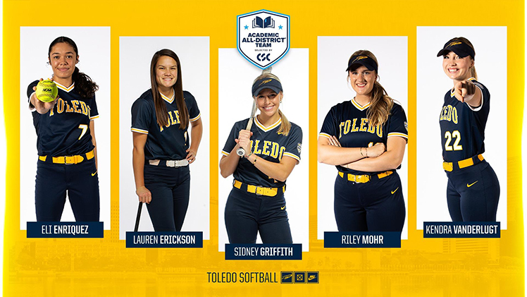 UToledoCoE's tweet photo. Two #Rocketengineer Toledo softball team members earned a spot on the 2024 College Sports Communicators (CSC) Academic All-District Team.
Erickson, Civil Engineering, and Mohr, Chemical Engineering, received Academic All-District for a second time.
https://t.co/6gvAB4Kk59 https://t.co/gOWf4zImhA