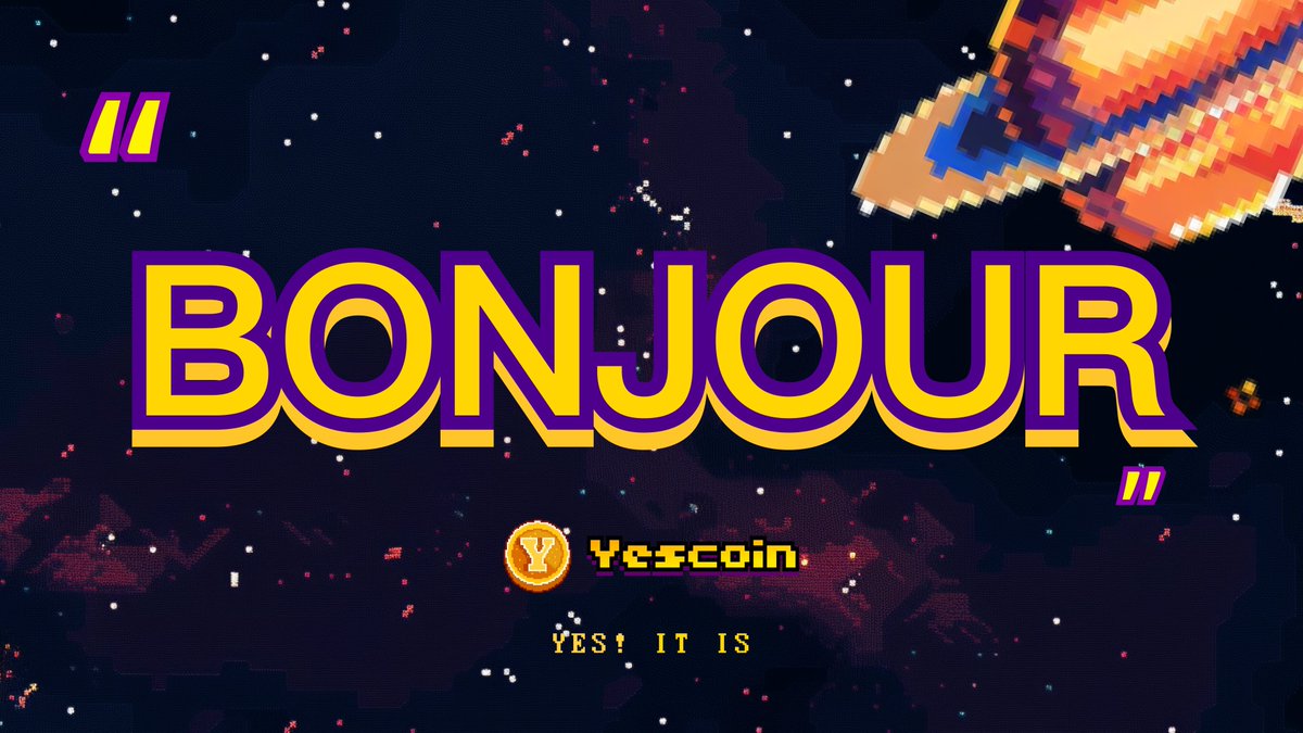 Yes, Yescoin bot in French is ready!
Le bot Yescoin en français est prêt.

Yescoiner, YesWorld.💎

#yescoin #yescoiner #yesworld