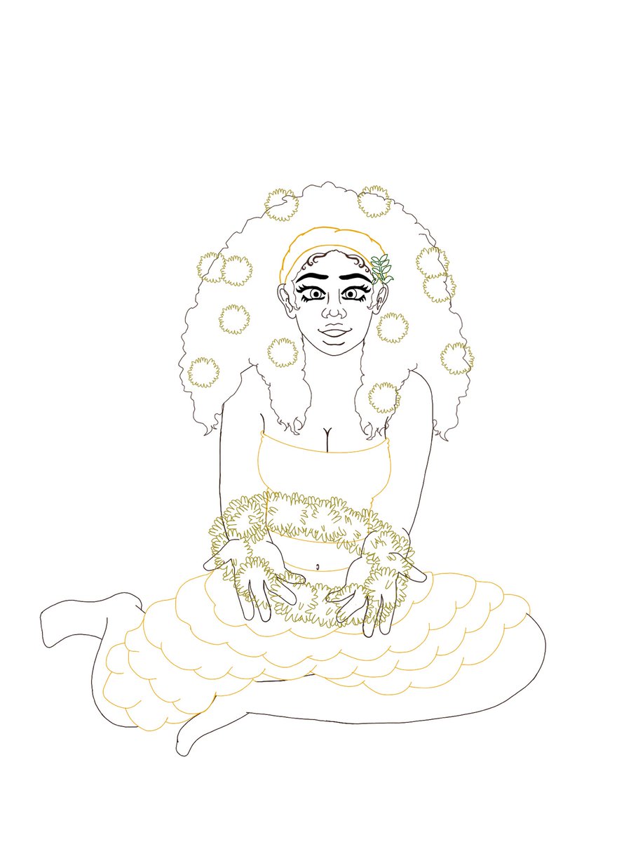 JesterC0re's tweet photo. A WIP of my OC Halle! She made you a flower crown out! Do you accept??

She’s a character from a Webtoon I’m working on!

#WIP #lineart #flatcolour #lesbian #wlw #cottagecore #flatcolor #oc #myoc #ocart #originalcharacter #webtooncanvas #webtoon #squidskittles #pridemonth https://t.co/NDzNFu0yHY