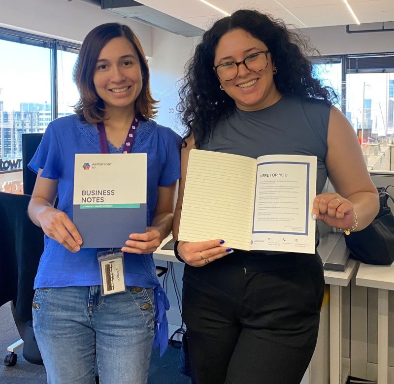 IntlDwtnAssoc's tweet image. A big thanks to @WaterfrontBIA for these awesome notebooks! These will come in handy for all the upcoming conference prep we are doing. We also love the "about the BIA and what we do" sections in these notebooks for when you give them out to your stakeholders. #memberappreciation